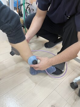 おなが浦添当山整骨院/足関節の電気