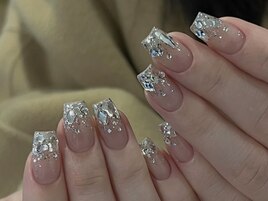 シルバーホロ＋ストーン