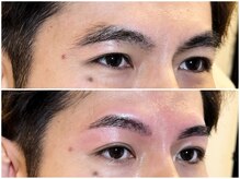 スリーピース(3Peace)/ストレートアーチ眉Before/After