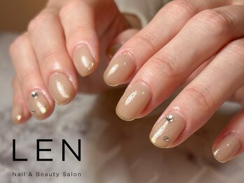 レン(LEN.)の写真/【大人女性のリピーター様多数◎】指先を彩るこだわりのパーツや豊富なデザインで上品で綺麗なお手元に♪