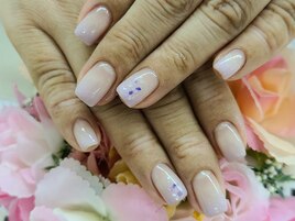 【山川】シンプル梅雨ネイル