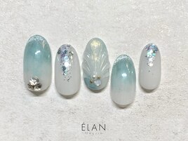 ぷっくり立体シェルネイル