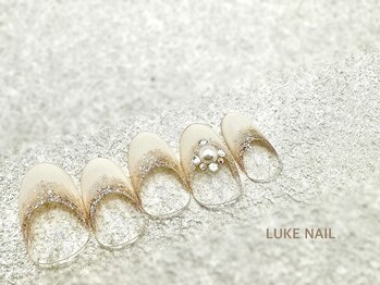 ルークネイル 恵比寿店(LUKE NAIL)/キラキラフレンチ　クリスマス