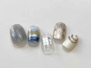 ネイルメゾン 天神店(NAIL MAISON)/カジュアルボーダースター¥12500