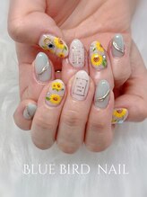 ブルーバードネイル(Blue bird nail)/向日葵ネイル
