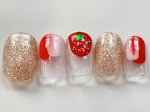 ネイルメゾン 天神店(NAIL MAISON)/いちごラメ¥5000