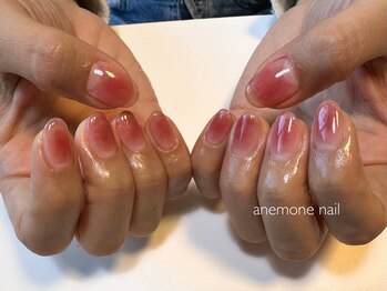 アネモネネイル(anemone nail)/マグネット＋ミラーフレンチ