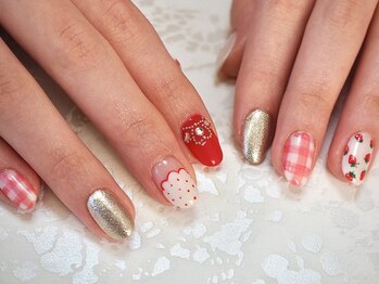 プールヴー☆オングル/バレンタインネイル