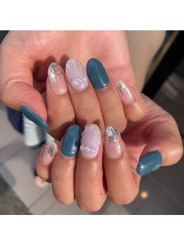 トータルサロン 白べぇーっ プラス/マーメイドネイル☆