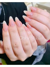 チヒロネイル/自爪風縦長ネイルベットスカルプ