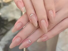 ワンカラー+2本アート3980円