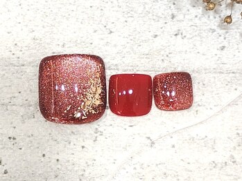 ヘルシーネイルサロン マリアール オーロラタウン店/フットジェル定額スタンダード