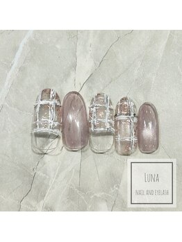 ネイルアンドまつ毛エクステ ルーナ 八王子店/ツィードネイル