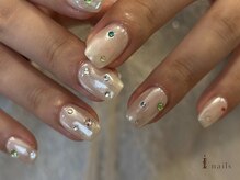 アイネイルズ 吉祥寺店(I nails)/オーロラストーンキラキラネイル