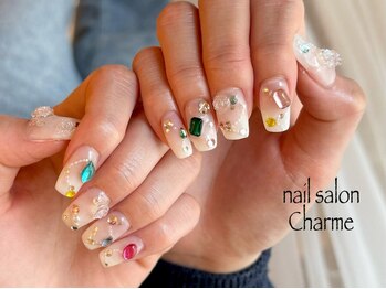 シャルム(Charme)の写真/海外から輸入した1000種類以上のパーツをご用意！持込アートOKつけ放題コースがお得に♪