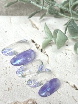ナチュラルネイル 志木東口店(Natural nail)/大人アジサイネイル
