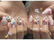 ワン 四条烏丸(One)/ドット柄ネイル