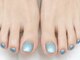 ティアラ(TIARA for nail & eye)の写真/人気フットジェルネイルで足元を彩る！ワンカラーマグネットフラッシュで輝く指先に♪