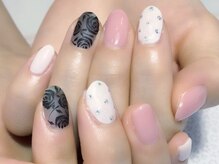 キャディーネイルズ(Caddy' Nails)/ブラックローズ　5500円　 税込
