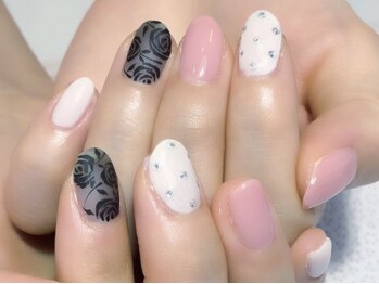 キャディーネイルズ(Caddy' Nails)/ブラックローズ　5500円　 税込