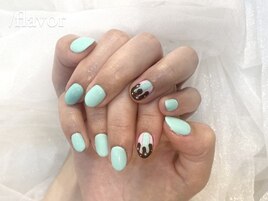 チョコミントネイル♪