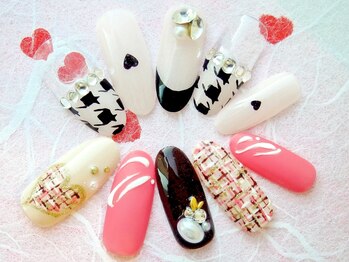 ラルネイル 大宮(Lull. nail)/#千鳥柄##ツイード#ガーリー