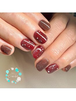 クリアー 日本橋小伝馬町(Clear)/クリスマスは煌めきのある指先に