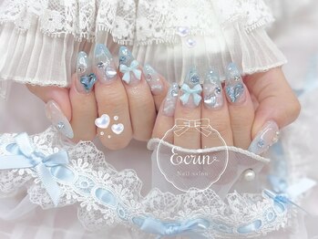 エクラン(ecrin)/水色ネイル
