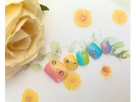 カラフル春ネイル