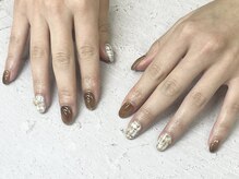 リリィ(RIRI)/クリアブラウン/ツイードネイル