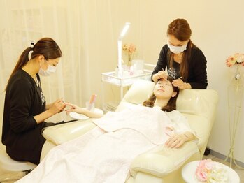 ティアラリュクス アートホテル鹿島セントラル店/ネイルと同時施術が出来ます♪