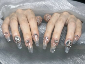 C.C. Nailsalon 上野・御徒町店の写真/お爪にコンプレックスがある方は当店にお任せ下さい！豊富なパーツと合わせて理想のデザインに仕上げます◎