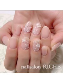 シンプルアートネイル