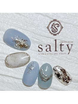 ネイルアンドアイラッシュサロン ソルティ 寺田町(salty)/ニュアンスネイル