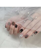 エクラベル(E'clat belle)/お洒落なヒョウ柄ネイル☆