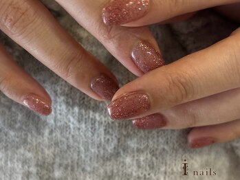 アイネイルズ 吉祥寺店(I nails)/ラメちゅるんピンクネイル