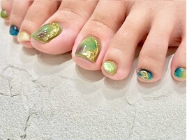グリーンニュアンスネイル