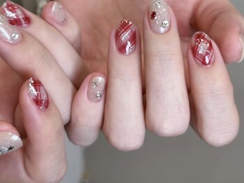 ルネネイル(Lune nail)/チェックネイル