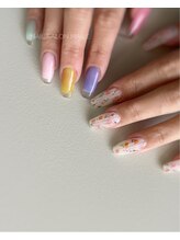 マイレ(maile)/クリアフレンチ×花柄アート