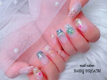ベイビーブレス(BABY BREATH)/持ち込み☆夏ネイル