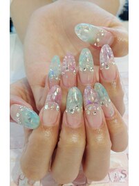 モザイクチップネイル☆
