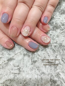 プライベート ネイルサロン マーマ(murmur)/ぷくぷくフラワー