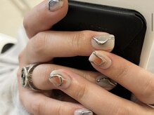 アイネイルズ 天神今泉店(I-nails)/メタリックチークネイル