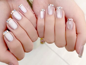 ネイルマジック 仙台一番町店(NAIL MAJIC)/ストーンフレンチ☆