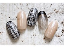 ネイルクローネ(nail crone)/ブラックツイードネイル