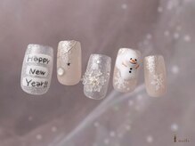 アイネイルズ 横浜WEST店(I-nails)/新年ネイル雪だるま