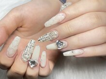 ネイルズバー 新宿店(Nails Bar)/ ホワイトツイードネイル