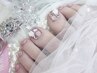 【フット☆キラキラ好きの方☆】親指埋め尽くし+ワンカラー