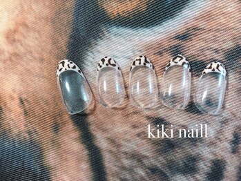キキネイル たまプラーザ店(kikinail)/秋　ひょう柄フレンチネイル