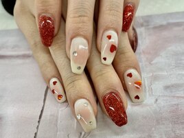 【春井】バレンタインネイル